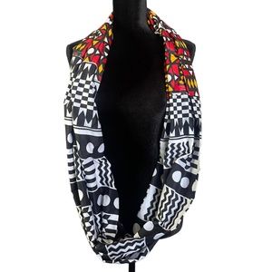 African Print Infinity Scarf and Head wrap